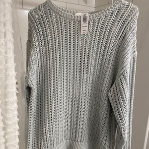 Aritzia Afterglow Sweater - Glacier Blue